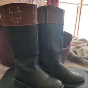 Kids riding boots/cognac